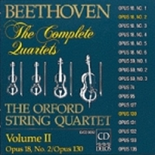 Integrale dei quartetti per archi vol.2: n.2 op.18, n.13 op.130  BEETHOVEN LUDWIG VAN