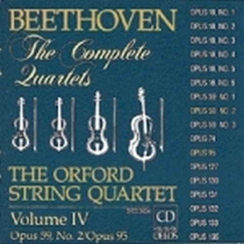 Integrale dei quartetti per archi vol.4: n.8 op.59, n.11 op.95 'Serioso'  BEETHOVEN LUDWIG VAN