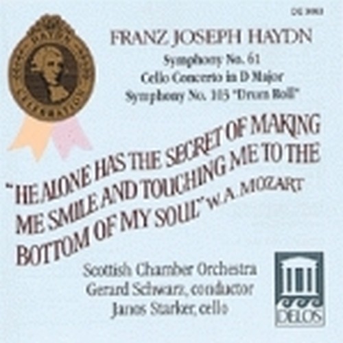 Concerto per violoncello n.2 Hob.VIIb:2 Sinfonia n.61, n.103 "Rullo di tamburo"  HAYDN FRANZ JOSEPH