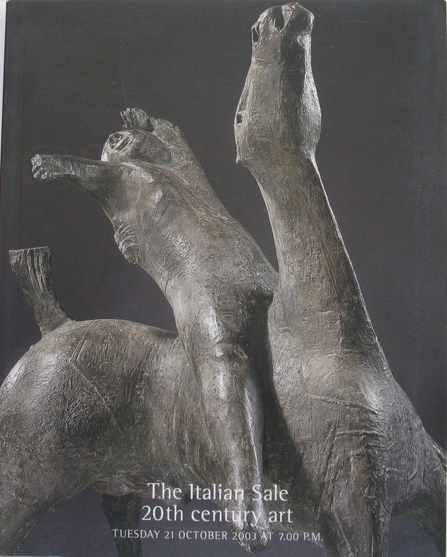 The Italian Sale 20 th century art. Tuesday 21 october 2003