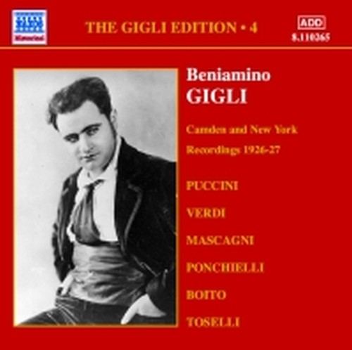 Gigli Edition Vol.4: Cadmen e New York,registrazioni del 1926-1927  GIGLI BENIAMINO