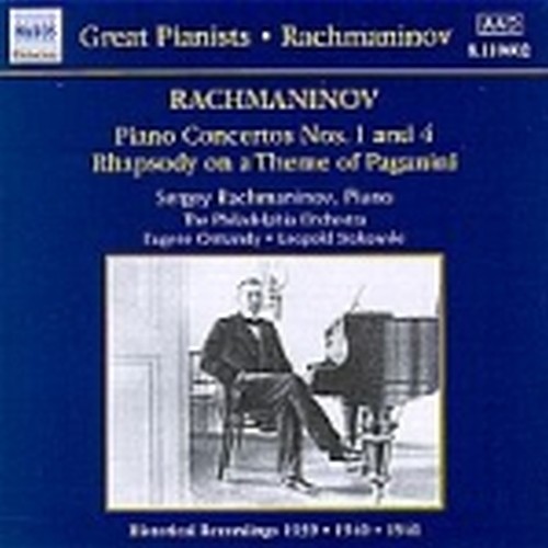 Concerto x pf n.1 op.1, n.4 op.40, Rapsodia su un Tema di Paganini op.43  RACHMANINOV SERGEI