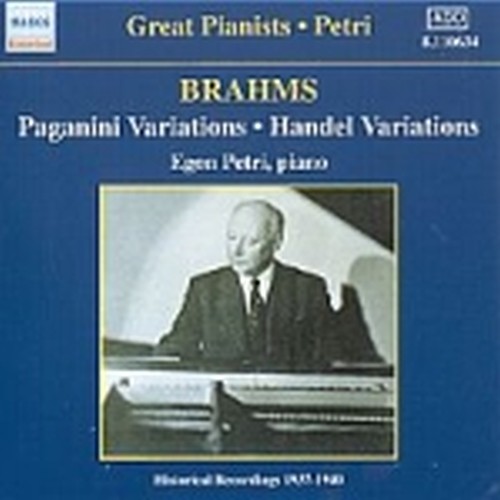 Variazioni su un Tema di Paganini op.35, Variazioni su un Tema di Handel op.24,  BRAHMS JOHANNES