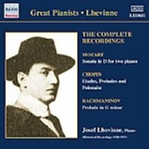 Josef Lhevinne: tutte le registrazioni  LHEVINNE JOSEF  pf