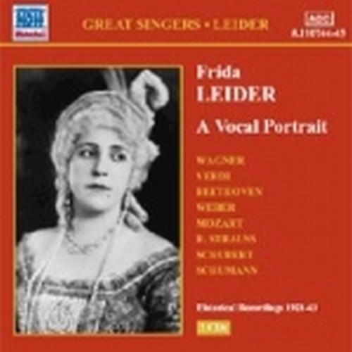 Frida Leider: A Vocal Portrait (1888-1975)  LEIDER FRIDA  sop