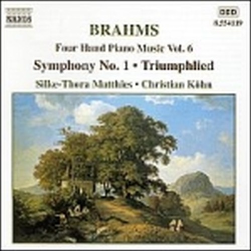 Opere x pf a 4 mani (integrale) Vol.6: Sinfonia n.1 op.68, Triumphlied op.55  BRAHMS JOHANNES