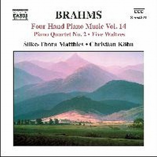 Opere per pianoforte a 4 mani (integrale), Vol. 14  BRAHMS JOHANNES