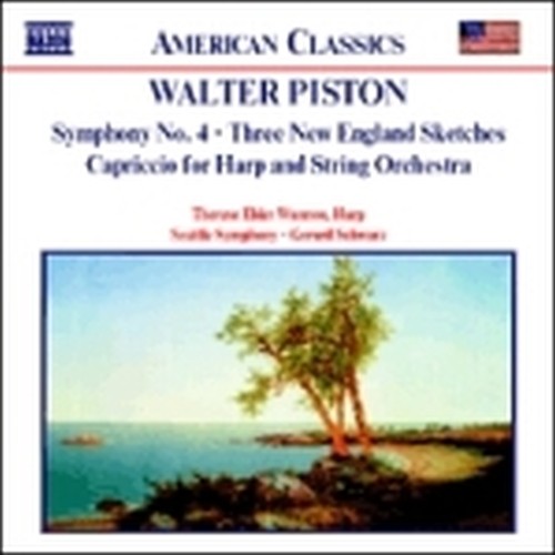 Sinfonia n.4, 3 New England Sketches, Capriccio per arpa e orchestra d'archi  PISTON WALTER