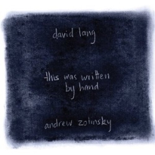 This was written by hand - Memory pieces  LANG DAVID