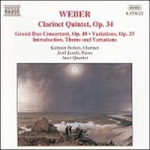 Quintetto x clar op.34, Gran Duo op.48,Introduzione, tema e variazioni op.post.  WEBER CARL MARIA von