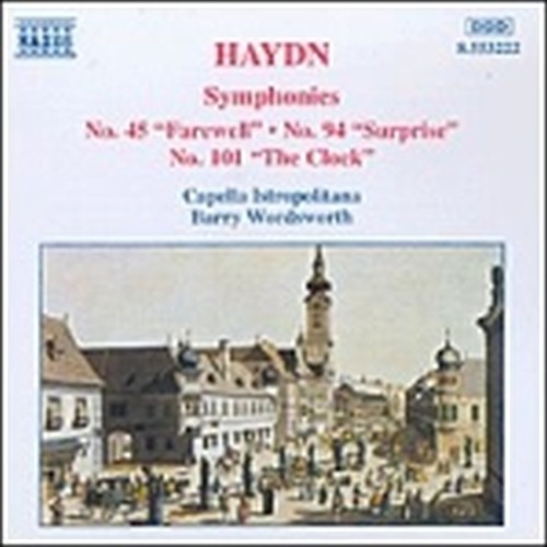 Sinfonia n.45 "degli Addii", n.94 "Sorpresa", n.101 "La pendola"  HAYDN FRANZ JOSEPH