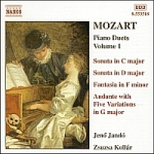 Duetti x pf. (integrale) Vol.1: Sonata in do magg. K.521, Andante con variazioni  MOZART WOLFGANG AMADEUS