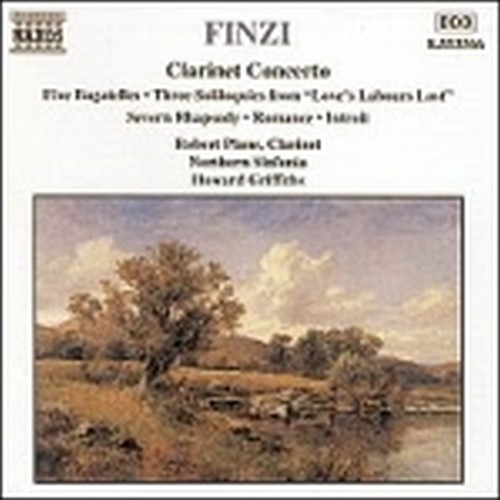 Concerto x clar op.31, 5 Bagatelle op.23a, 5 Soliloqui op.28, A Severn Rhapsody  FINZI GERALD