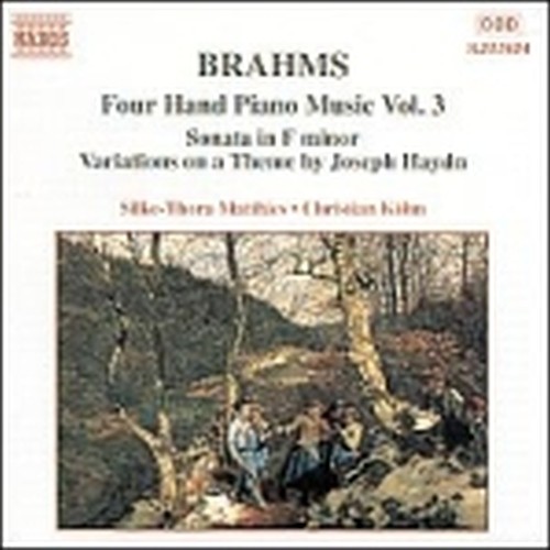 Opere x pf a 4 mani (integrale) Vol.3: Sonata op.34b, Variazioni su un tema di H  BRAHMS JOHANNES