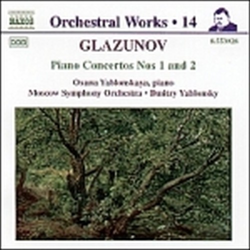Opere x orchestra Vol.14: Concerto x pf. e orch. n. 1, n. 2  GLAZUNOV ALEXANDER KOSTANTINOVICH