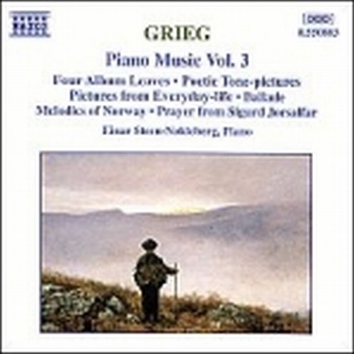 Opere x pf Vol. 3 (integrale): 4 Fogli d'album op.28, Poetiske tonebilder op.3,  GRIEG EDVARD