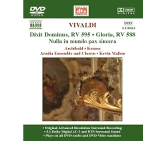 Dixit Dominus RV 595, Nulla in mundo pax sincera RV 630, Gloria RV 588  VIVALDI ANTONIO