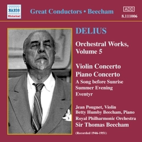 Concerto per violino, Concerto per pianoforte, Eventyr, Estratti  DELIUS FREDERICK