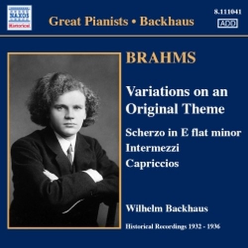 Variazioni su un tema originale op.21, 2 Intermezzi op.117, Valzer op.116  BRAHMS JOHANNES