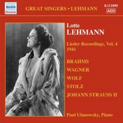 Lieder Recordings, Vol. 4 (1941)  LEHMANN LOTTE