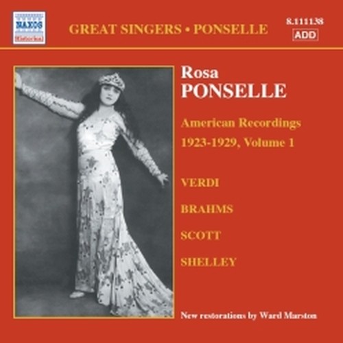 American recordings, Vol.1 (1923-1929)  PONSELLE ROSA