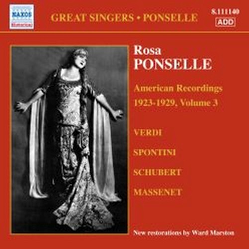 American Recordings, Vol.3: 1923-1929  PONSELLE ROSA