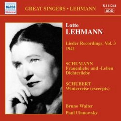 Lieder Recordings, Vol.3 (1941)  LEHMANN LOTTE