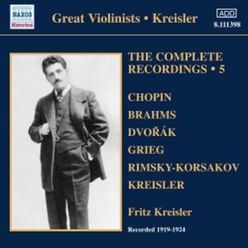 Integrale delle registrazioni, Vol.5: 1919-1924  KREISLER FRITZ  vl