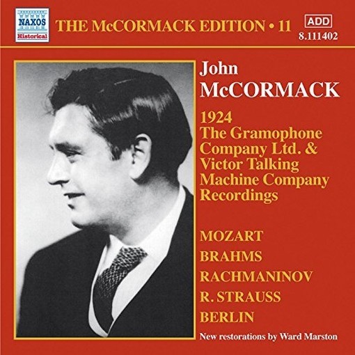 Edition Vol.11: Victor Talking Machine Company, Gramophone Company (1924)  McCORMACK JOHN