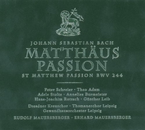 Passione secondo Matteo BWV 244  BACH JOHANN SEBASTIAN
