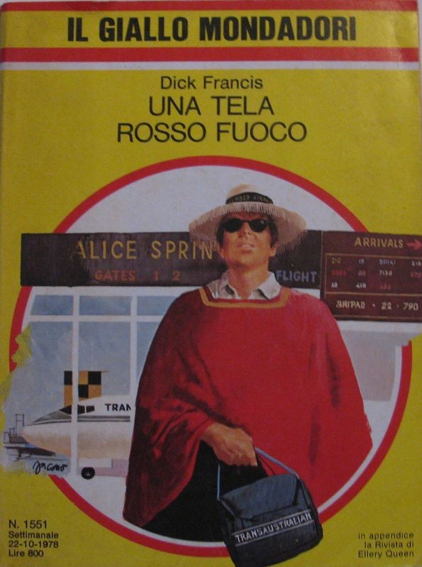 Una tela rosso fuoco