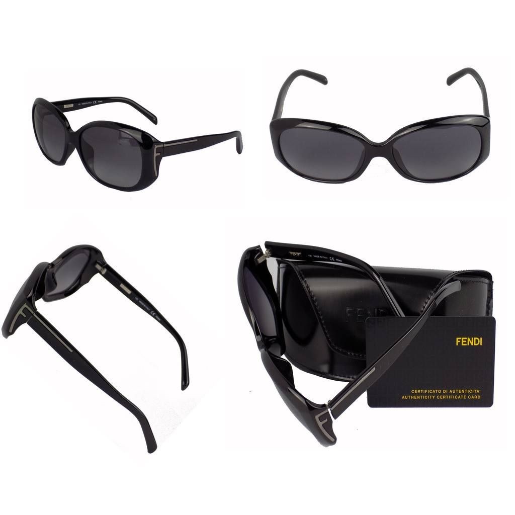 FENDI Occhiali da Sole BLACK 5329 001. Pacco regalo gratuito