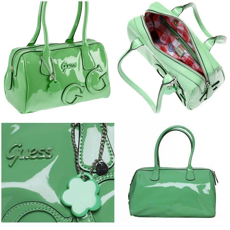 Borsa Donna Guess Maisy PA388809 col. Verde lucido. Pacco regalo gratuito