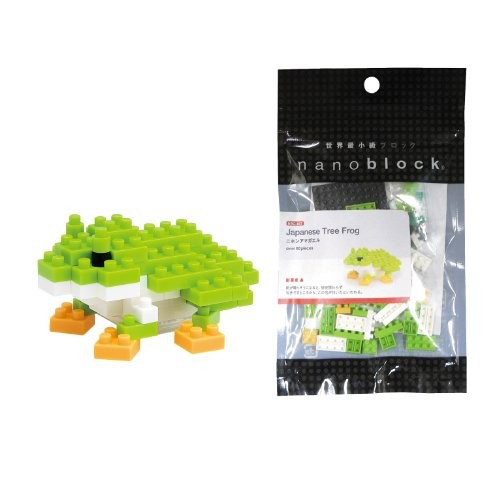 Nanoblock Nbc007 - Puzzle di mattoncini, rana, colore: Verde