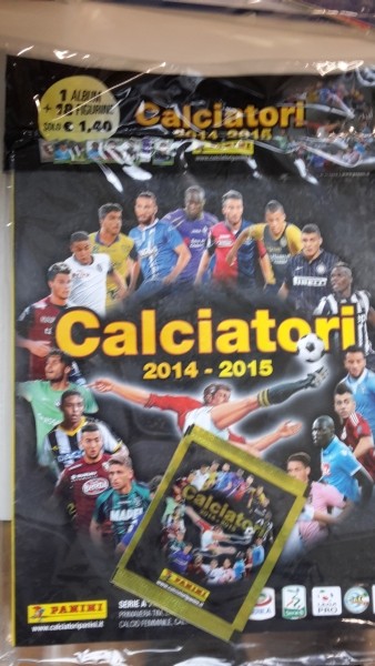 ALBUM PANINI CALCIATORI 2014-2015 + 18 FIGURINE