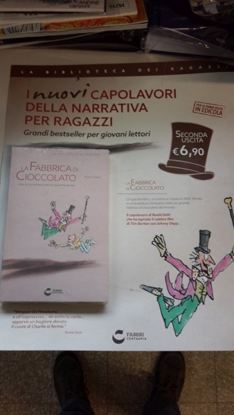 LA FABBRICA DI CIOCCOLATO, ROALD DAHL, BIBLIOTECA FABBRI USCITA 2