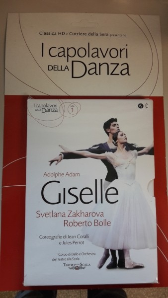 I CAPOLAVORI DELLA DANZA CORRIERE DELLA SERA. USCITA 1. GISELLE, ADAM, ZAKHAROVA, BOLLE