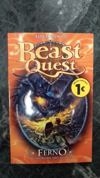 BEAST QUEST, ADAM BLADE, N.1 FERNO IL SIGNORE DEL FUOCO, LA GAZZETTA DELLO SPORT