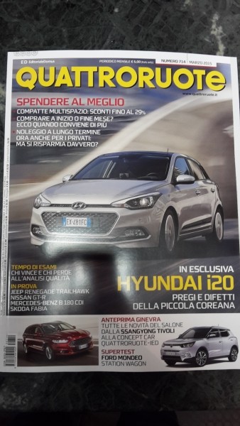 QUATTRORUOTE, NUMERO 714 MARZO 2015