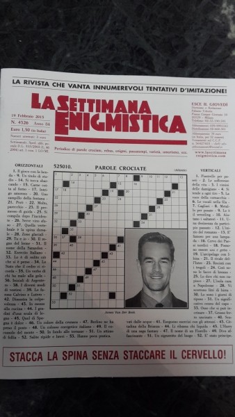 LA SETTIMANA ENIGMISTICA, 19 FEBBRAIO 2015. ANNO 84 N. 4326