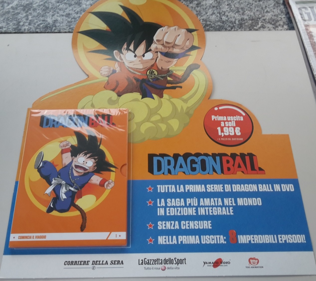 DRAGON BALL PRIMA USCITA, COMINCIA IL VIAGGIO, DVD SIGILLATO