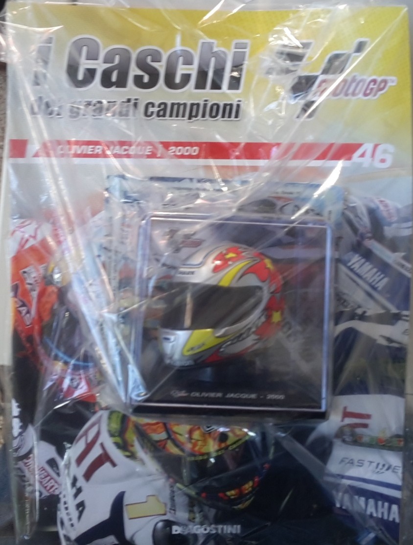 I caschi dei grandi campioni n.46. Olivier Jacque 2000. Scala 1:5 De Agostini