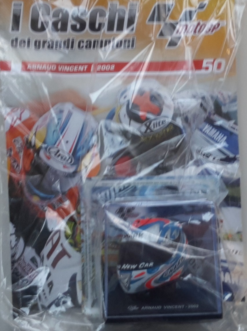 I caschi dei grandi campioni n.50. Arnaud Vincent 2002. Scala 1:5 De Agostini