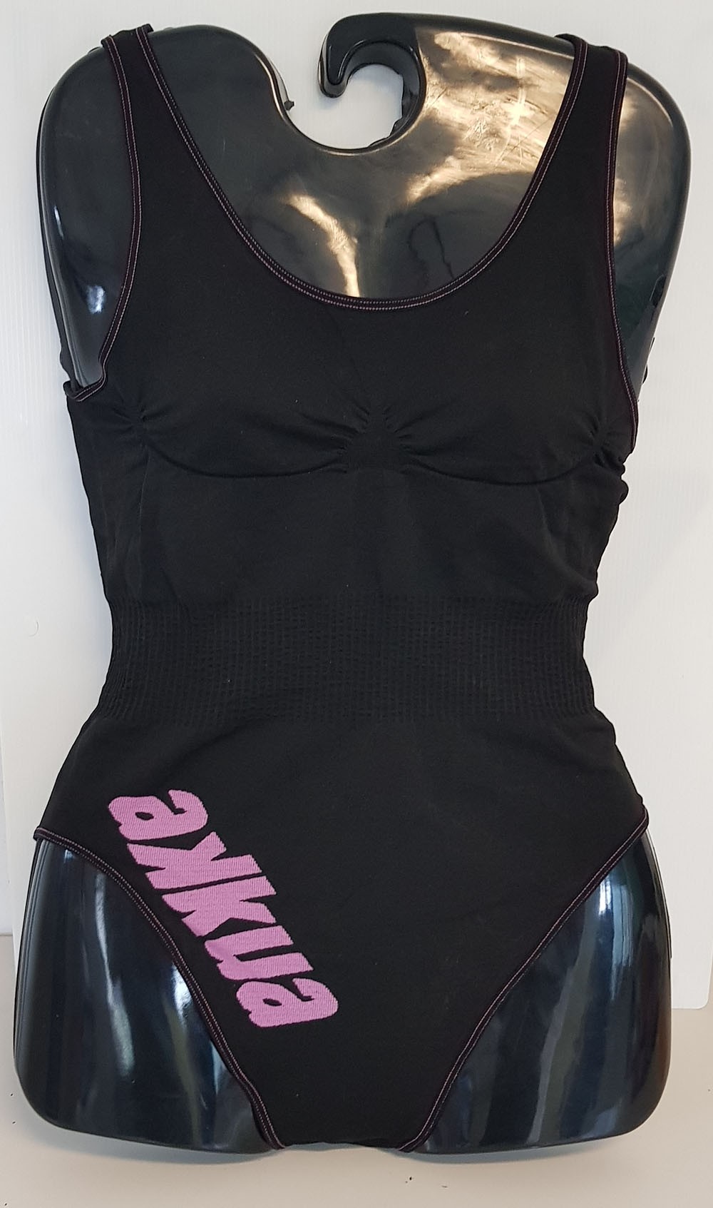 COSTUME AKKUA "MITI" INTERO AQUAFITNESS PALESTRA NERO/FUCSIA XL