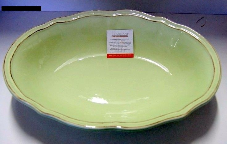 BRANDANI CIOTOLA CM 34X25 MELANGE VERDE CERAMICA STONEWARE 55091