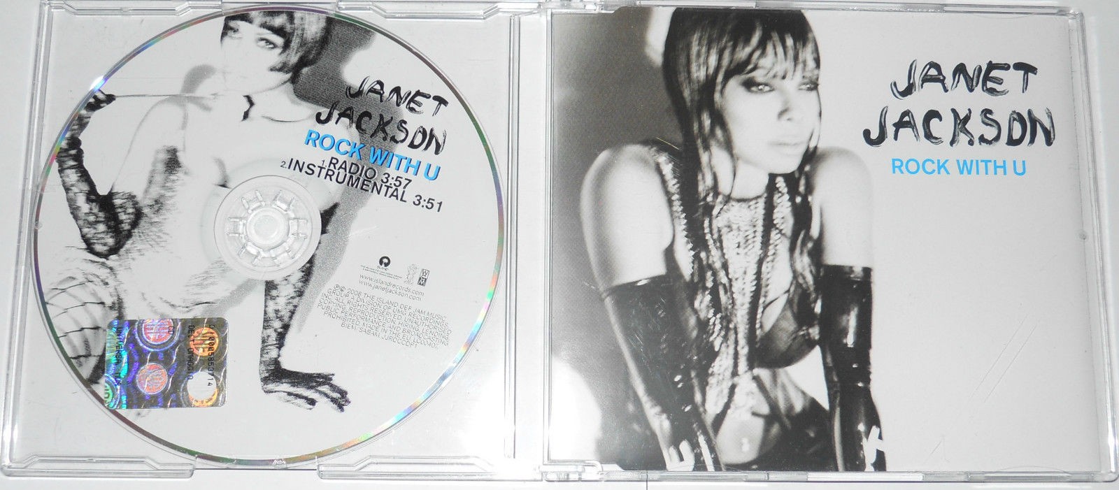 JANET JACKSON - ROCK WITH U "2 Tracks Promo" (2008) - CD Single..