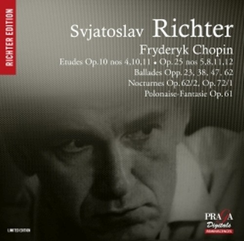 Études (selezione), Ballate opp.23, 38, 47, 52; Notturni nn.1 e 2, Polacca n.7  CHOPIN FRYDERYK