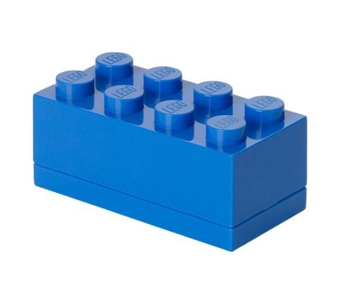 Lego - Contenitore portaoggetti mini box, colore: Blu