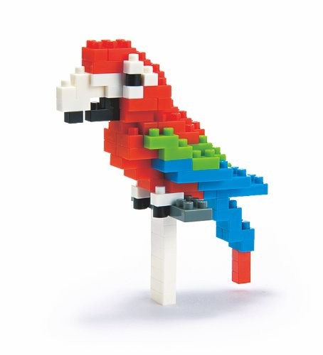 Nanoblock Nbc034 - Puzzle di mattoncini, macao, colore: Rosso e Verde