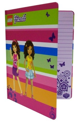 Lego - Diario Lego Friends A5 con copertina rigida e fascia elastica